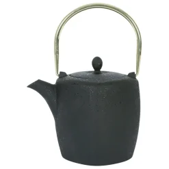 Fabrique de Styles Théières Et Cafetières>Théière en fonte et inox noir et doré 1.5L - Arty Noir, Doré