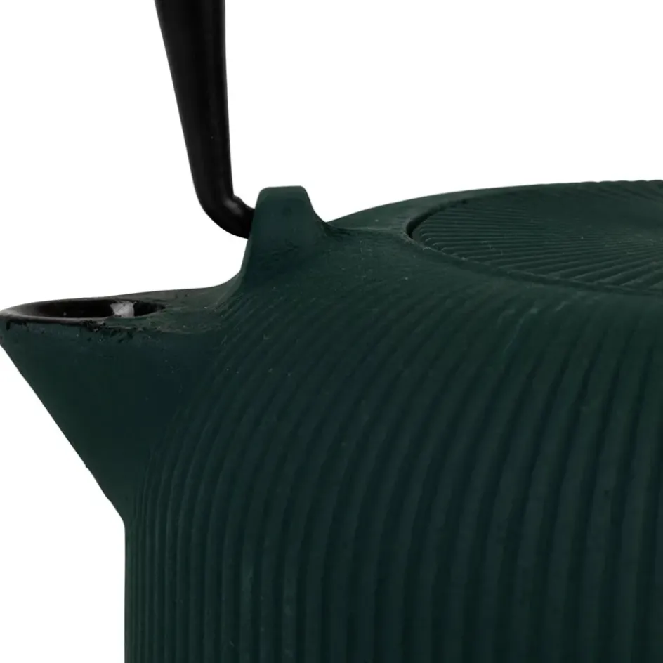 Fabrique de Styles Théières Et Cafetières>Théière en fonte et inox 1L - Tresse Vert