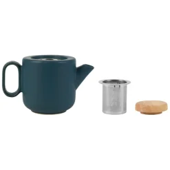 Fabrique de Styles Théières Et Cafetières>Théière en grès mat avec filtre - Baltika Bleu