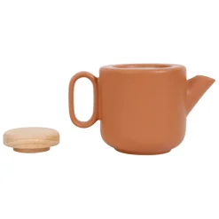 Fabrique de Styles Théières Et Cafetières>Théière en grès mat avec filtre - Baltika Terracotta