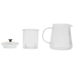 Fabrique de Styles Théières Et Cafetières>Théière en verre borosilicate 1l - Manarola Transparent