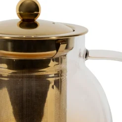 Fabrique de Styles Théières Et Cafetières>Théière en verre borosilicate 1.5L - Funky Ambre