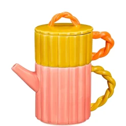 Fabrique de Styles Théières Et Cafetières>Théière solitaire en porcelaine et jaune - Lizzy Rose