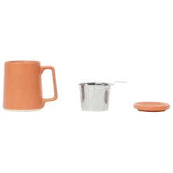 Fabrique de Styles Tasses Et Mugs>Tisaniere en grès et inox 50cl - Verde Terracotta