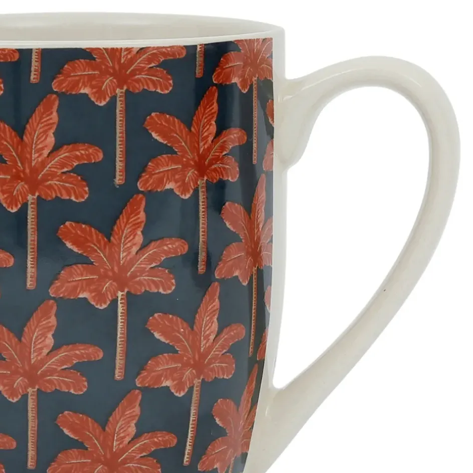 Fabrique de Styles Tasses Et Mugs>Tisanière en céramique feuille avec filtre 37.5cl - Tropic Étoile Terracotta