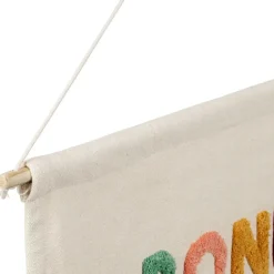 Fabrique de Styles Tableaux Et Toiles>Toile en coton"Bonheur" 86x60cm - Famille Multicolore