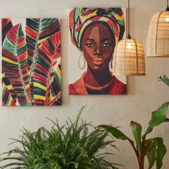 Fabrique de Styles Tableaux Et Toiles>Toile femme 60x90cm - Seguia Multicolore