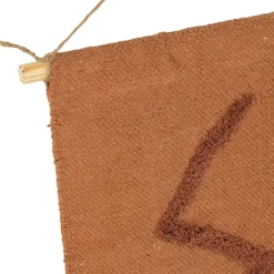 Fabrique de Styles Tableaux Et Toiles>Toile tufté en coton 120x110cm - Minimal Terracotta