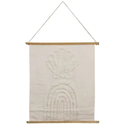 Fabrique de Styles Tableaux Et Toiles>Toile tuftée arc en ciel écru 60x70cm - blue sand Ecru