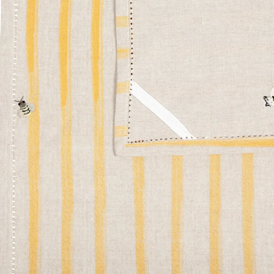 Fabrique de Styles Torchons, Tabliers Et Maniques>Torchon abeille en coton 50x70cm - Beezz Jaune