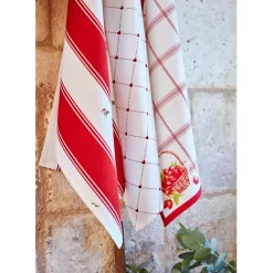 Fabrique de Styles Torchons, Tabliers Et Maniques>Torchon coeur en coton 50x70cm - P'tit Cœur Rouge