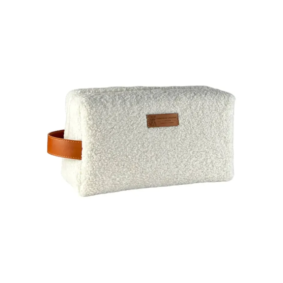 Fabrique de Styles Pochettes Et Housses>Trousse nomade m bouclette 29x11xh14cm Ecru