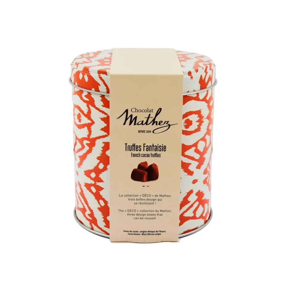 Fabrique de Styles Chocolats Et Confiseries>Truffes aux brisures de crêpes dentelles en boite déco