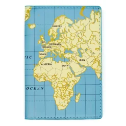 Fabrique de Styles Voyage Et Exploration>Étui de passeport carte du monde Multicolore