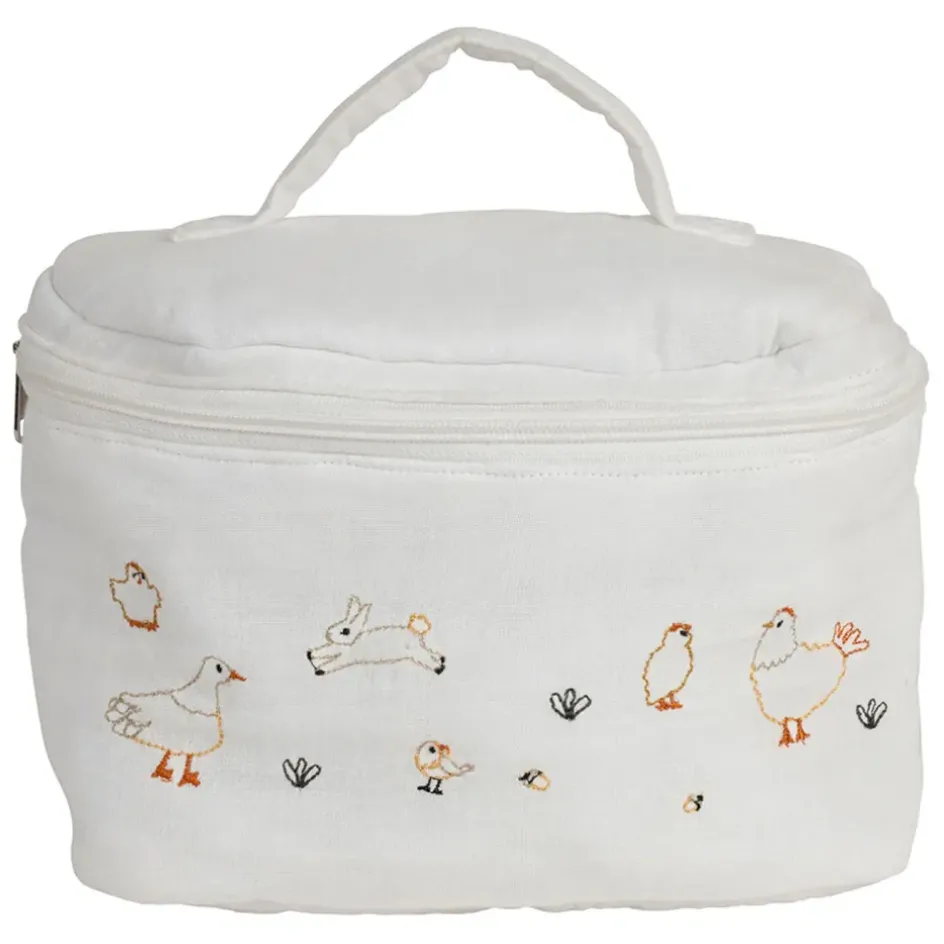 Fabrique de Styles Pochettes Et Housses>Vanity en coton écru - La Ferme Ecru, Multicolore