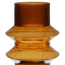 Fabrique de Styles Vases Et Soliflores>Vase ania d15xh29.5cm verre Ambre