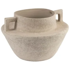 Fabrique de Styles Vases Et Soliflores>Vase d32xh21.5cm en terre cuite - gena Blanc cassé