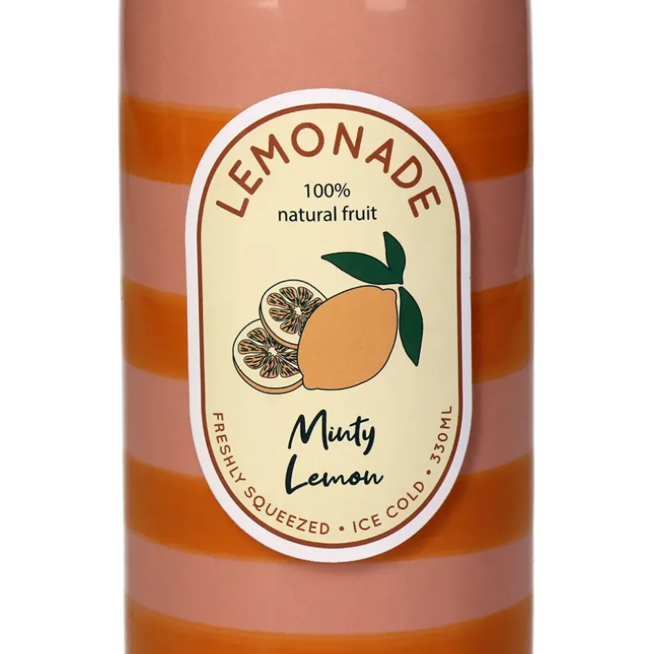 Fabrique de Styles Vases Et Soliflores>Vase bouteille citron faïence fine d6.5xh24cm Multicolore