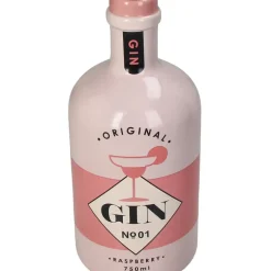 Fabrique de Styles Vases Et Soliflores>Vase bouteille de gin en grès h21cm Rose