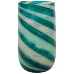 Fabrique de Styles Vases Et Soliflores>Vase cylindrique en verre émeraude h25cm - Sablon Emeraude