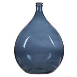 Fabrique de Styles Vases Et Soliflores>Vase dame jeanne en verre recyclé 34l - Simplicity Bleu