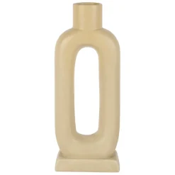 Fabrique de Styles Vases Et Soliflores>Vase en dolomite h32.5cm -terre boheme Blanc cassé