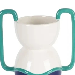 Fabrique de Styles Vases Et Soliflores>Vase en dolomite h33cm - Greeka Indigo