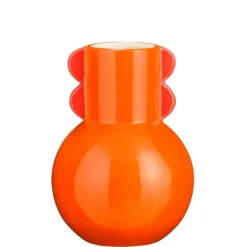 Fabrique de Styles Vases Et Soliflores>Vase en dolomite h18cm - Maya Orange