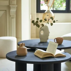 Fabrique de Styles Vases Et Soliflores>Vase en grès 16x8xh23cm - Organic Ecru