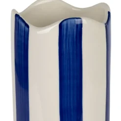 Fabrique de Styles Vases Et Soliflores>Vase en grès h23.5cm - Artist Indigo