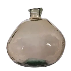 Fabrique de Styles Vases Et Soliflores>Vase en verre recyclé sablé d33xh33.5cm - Simplicity Sable