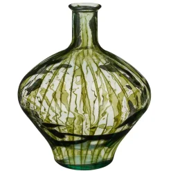 Fabrique de Styles Vases Et Soliflores>Vase en verre recyclé h46cm - Palermo Vert