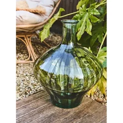 Fabrique de Styles Vases Et Soliflores>Vase en verre recyclé h46cm - Palermo Vert