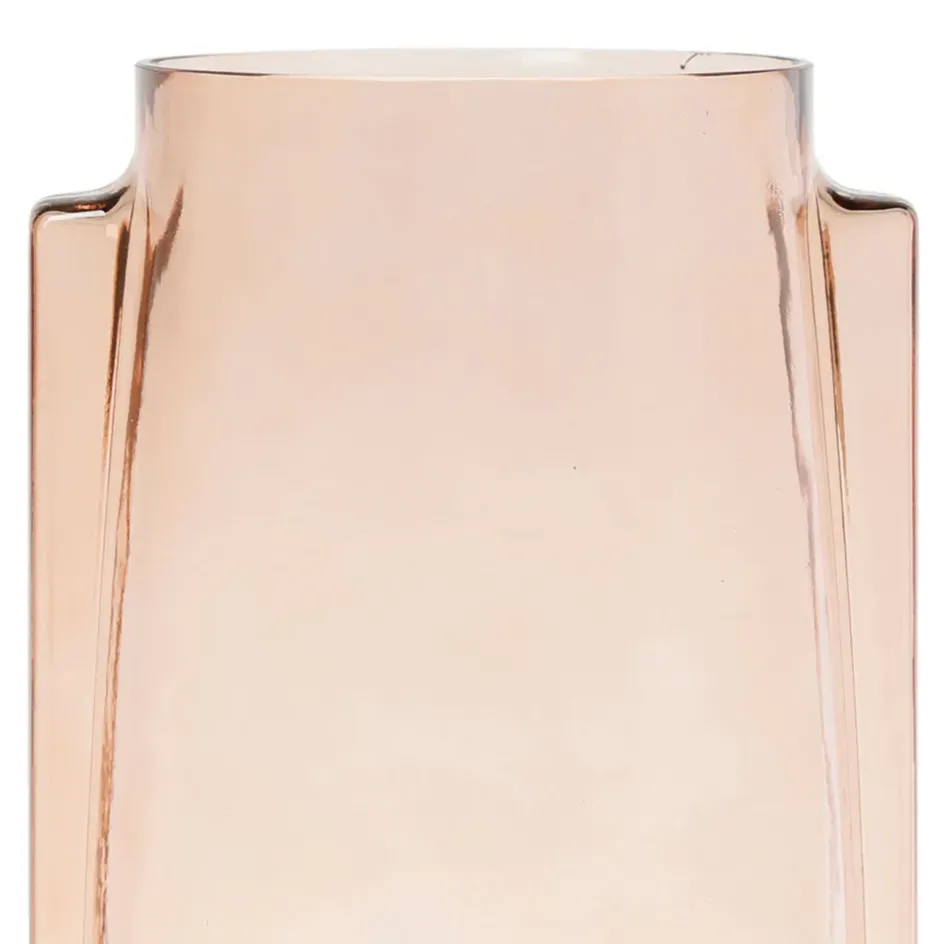 Fabrique de Styles Vases Et Soliflores>Vase en verre d17cm - Funny Terracotta