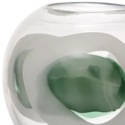 Fabrique de Styles Vases Et Soliflores>Vase en verre d19xh17cm - Eucalyptus Vert