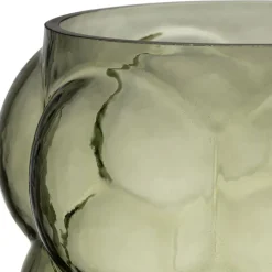 Fabrique de Styles Vases Et Soliflores>Vase en verre h25cm - Tanri Vert