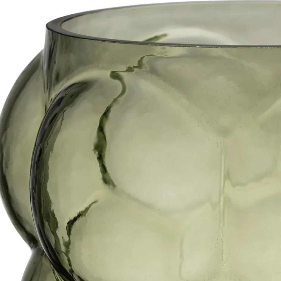 Fabrique de Styles Vases Et Soliflores>Vase en verre h25cm - Tanri Vert