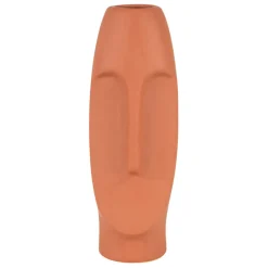 Fabrique de Styles Vases Et Soliflores>Vase face visage en grès Terracotta