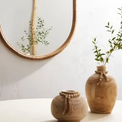 Fabrique de Styles Vases Et Soliflores>Vase fleurs séchées en paulownia h27cm - Boende Naturel