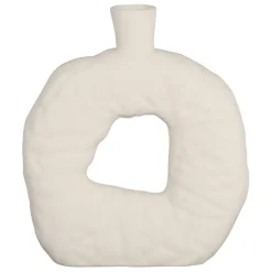 Fabrique de Styles Vases Et Soliflores>Vase organique en grès h25cm - Greeka Beige