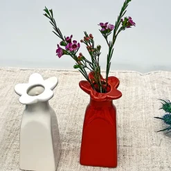 Fabrique de Styles Vases Et Soliflores>Vase soliflore en faïence h11cm Terracotta