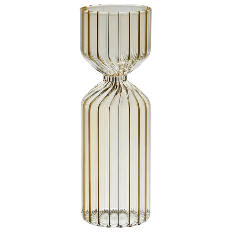 Fabrique de Styles Vases Et Soliflores>Vase soliflore en verre h20cm - Aurore Jaune