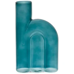 Fabrique de Styles Vases Et Soliflores>Vase soliflore émeraude en verre - blue sand Emeraude