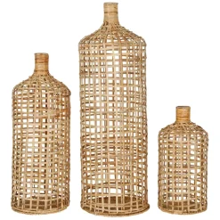 Fabrique de Styles Vases Et Soliflores>Vases paniers x3 en rotin - Mon hirondelle Naturel