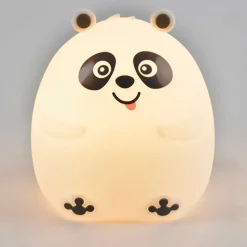 Fabrique de Styles Déco>Veilleuse lumineuse led panda en abs h12cm Blanc