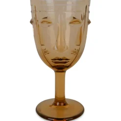 Fabrique de Styles Verres À Vin>Verre à pied visage Ambre