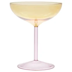 Fabrique de Styles Verres À Vin>Verre a pied en verre borosilicate 25cl - Funny Jaune clair