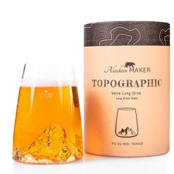 Fabrique de Styles Verres À Eau Et Gobelets>Verre design Pic Du Midi - Topographic