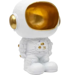 Fabrique de Styles Petits Objets Déco>Vide poche astronaute blanc et doré Blanc, Doré