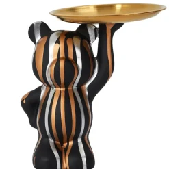 Fabrique de Styles Petits Objets Déco>Vide poche déco noir et doré Noir, Doré